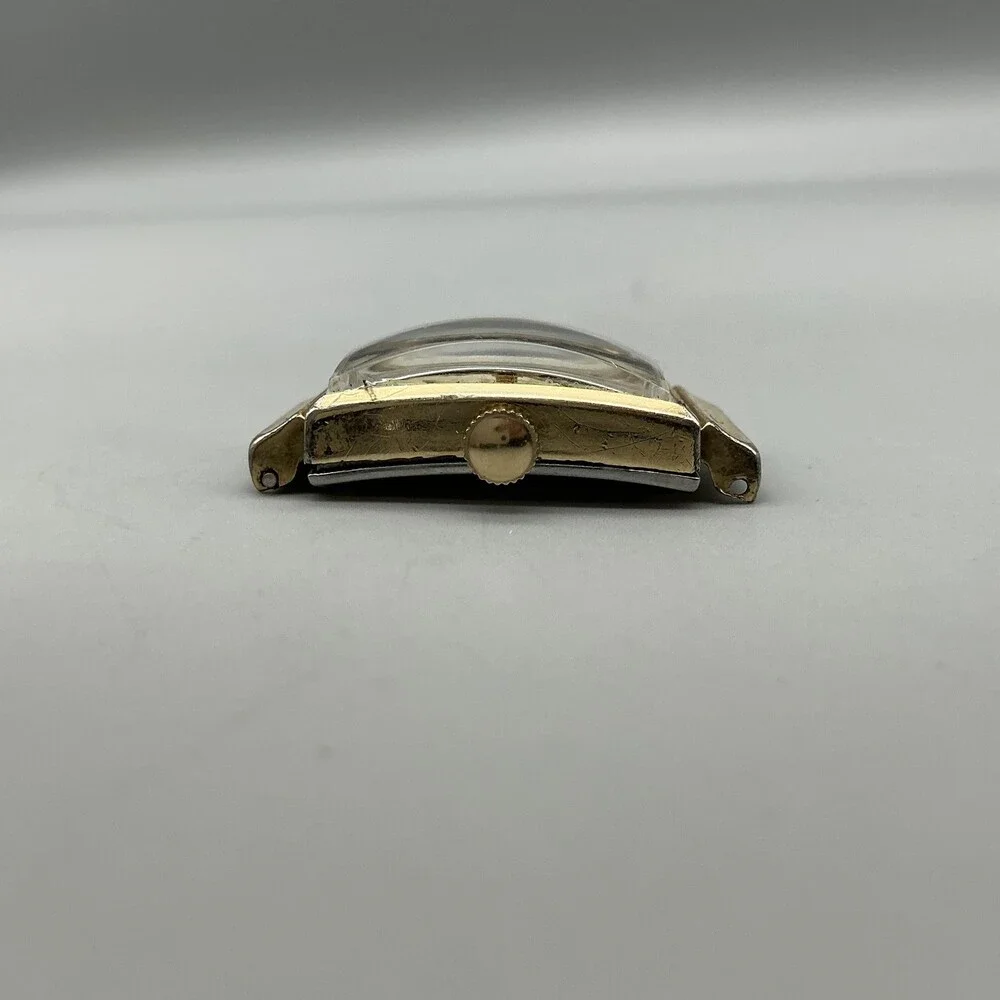 Vintage Benrus Men Watch 21mm Silver Gold Tone Manual Wind For Parts Not Running